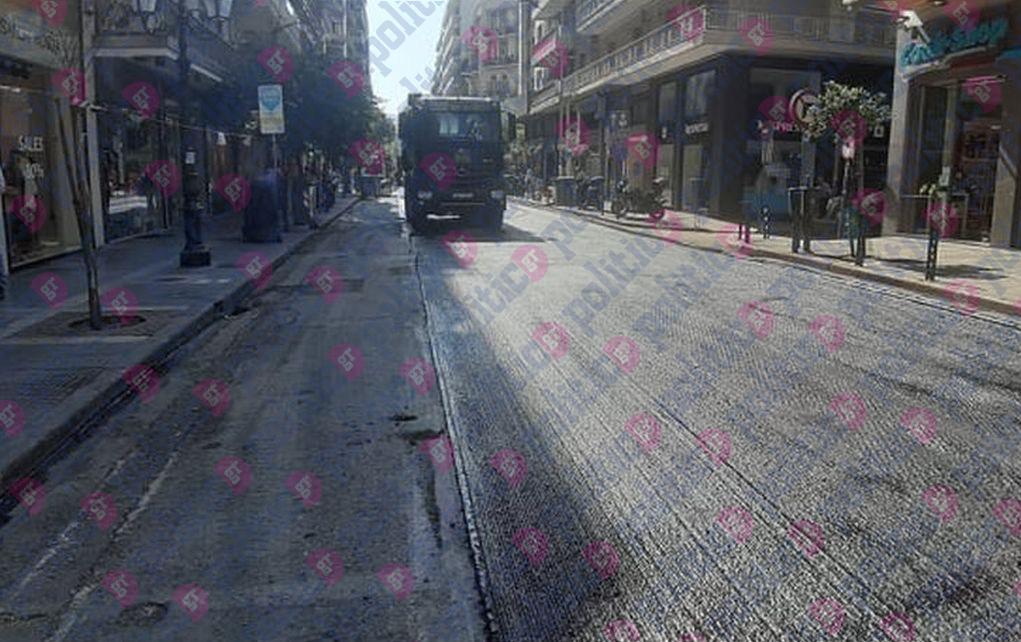 Θεσσαλονίκη: Συνεχίζονται οι εργασίες στη Μητροπόλεως - Τροποποιούνται δρομολόγια του ΟΑΣΘ