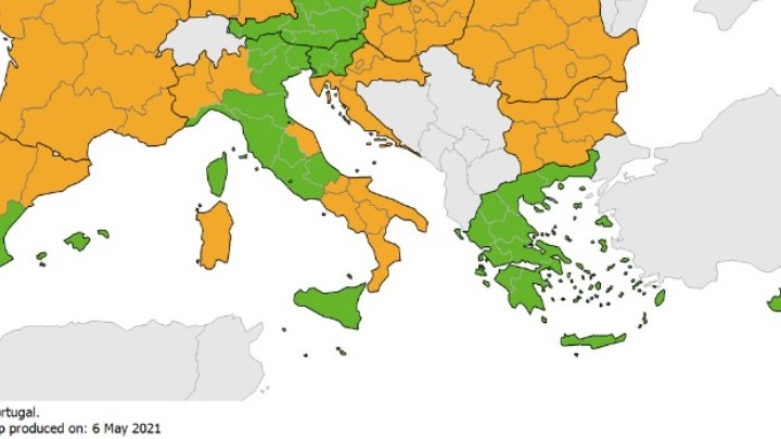 Ελλάδα: Πράσινη για τρίτη εβδομάδα στο δείκτη θετικότητας του ECDC