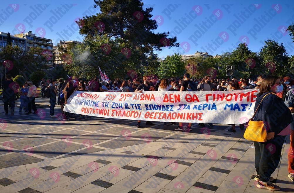 Θεσσαλονίκη: Κινητοποίηση σωματείων για την κατάγηση του 8ώρου (pics)