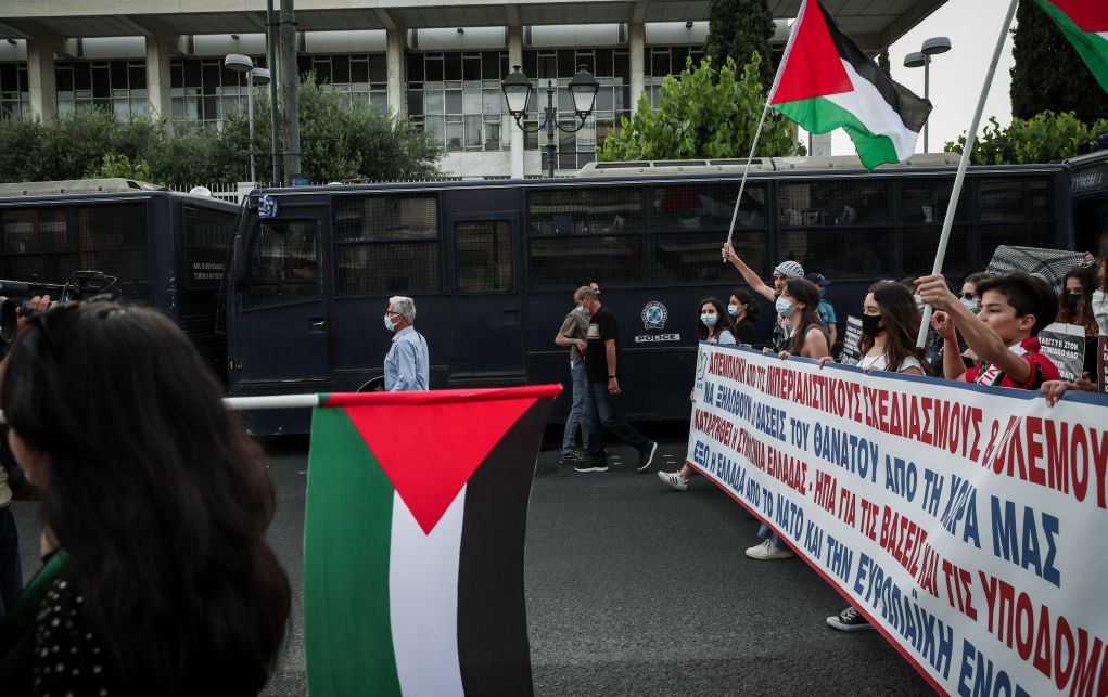 Αθήνα - Συγκέντρωση ΕΕΔΥΕ και πορεία: "Αλληλεγγύη στον παλαιστινιακό λαό, καμία εμπλοκή στους ιμπεριαλιστικούς σχεδιασμούς" (pics)